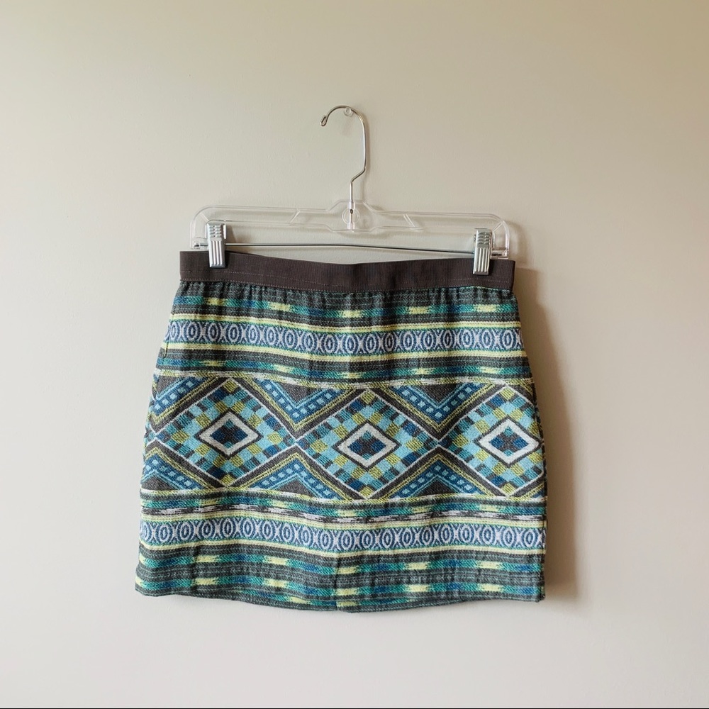 Aztec Print Skirt